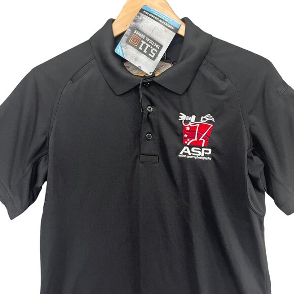 5.11 Tactical Performance Polo Womens Black Short Sleeve 61165 WileyX Shirt Sz M - Picture 3 of 12